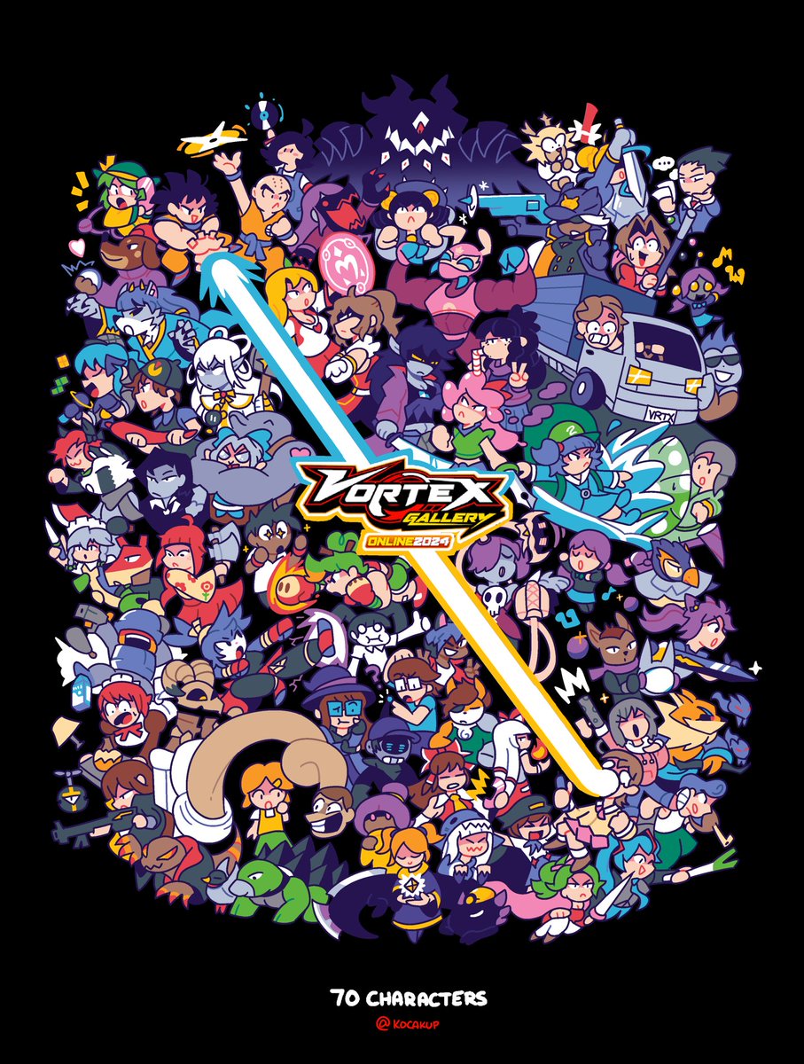 It’s finally finished!
The Official Art of the Vortex Gallery Rivals of Aether Workshop Roster is here!

With over 70 characters to choose from, who are you going to pick?