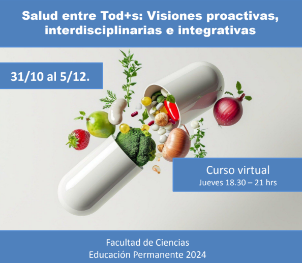 eduperfcien's tweet photo. Estimad@s,  Están abiertas las inscripciones para la pasantía  EP "Salud entre Tod+s: Visiones proactivas, interdisciplinarias e integrativas".  INSCRIPCIONES: https://t.co/0op32MWrav…………………hasta el 28 de octubre. Matrícula: $2000 .  Adjuntamos más info. https://t.co/JpjrFQHnK2