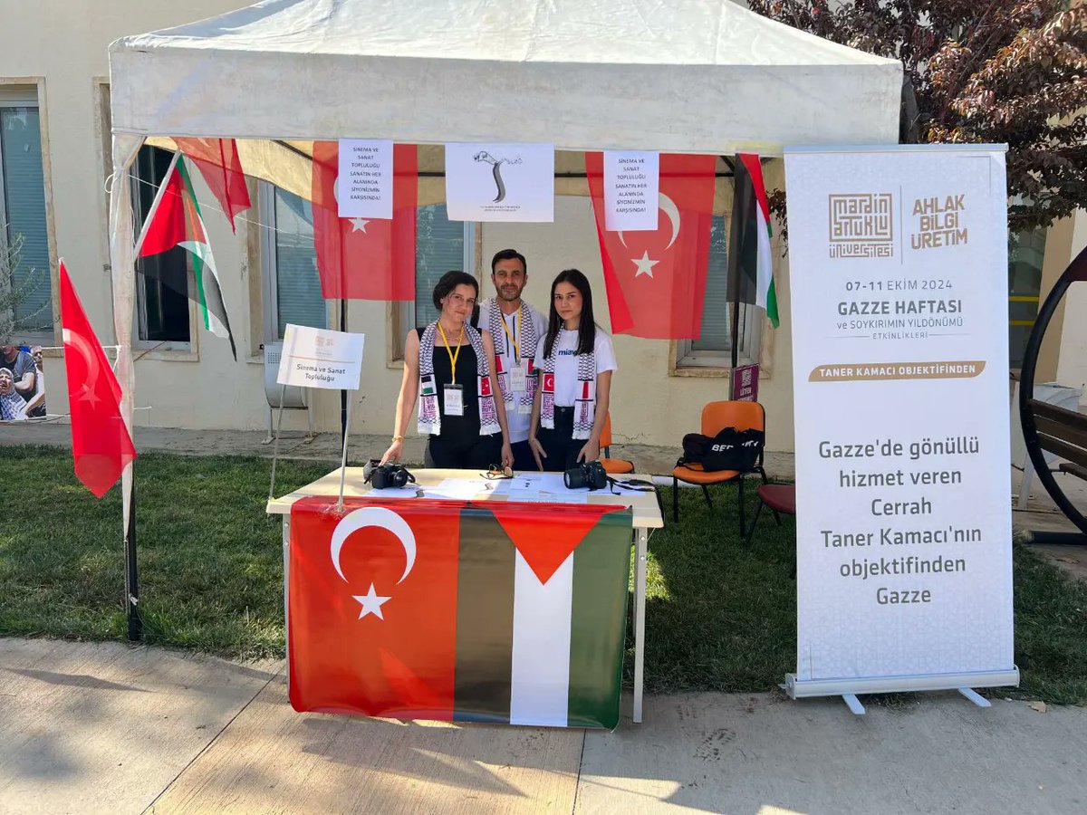 mausistop's tweet photo. İsrail'in Gazze'ye yönelik saldırılarının birinci yılında, “Gazze Haftası” etkinlikleri kapsamında 7-11 Ekim tarihleri arasında Gazze Sokağı 'nda Sinema ve Sanat Topluluğu olarak yerimizi aldık.

@mardinartuklu
@artuklugsf
@ibrahimozcosar https://t.co/efRJzj68HY