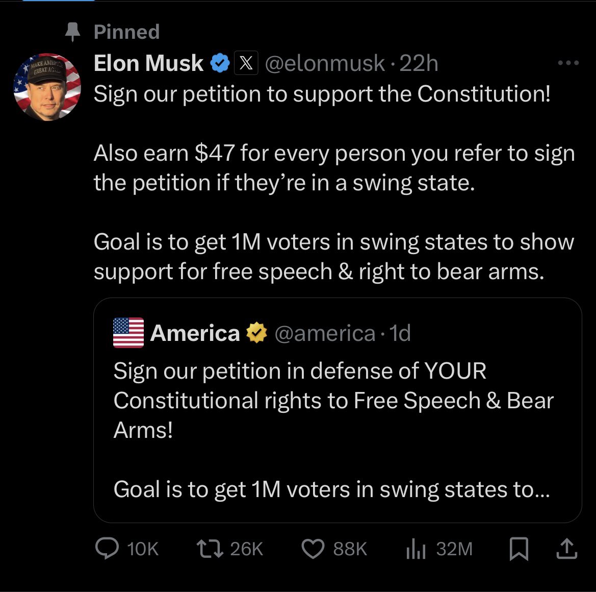 Earn47TrumpElon's tweet photo. #Earn47$ https://t.co/I1JbyNMck7