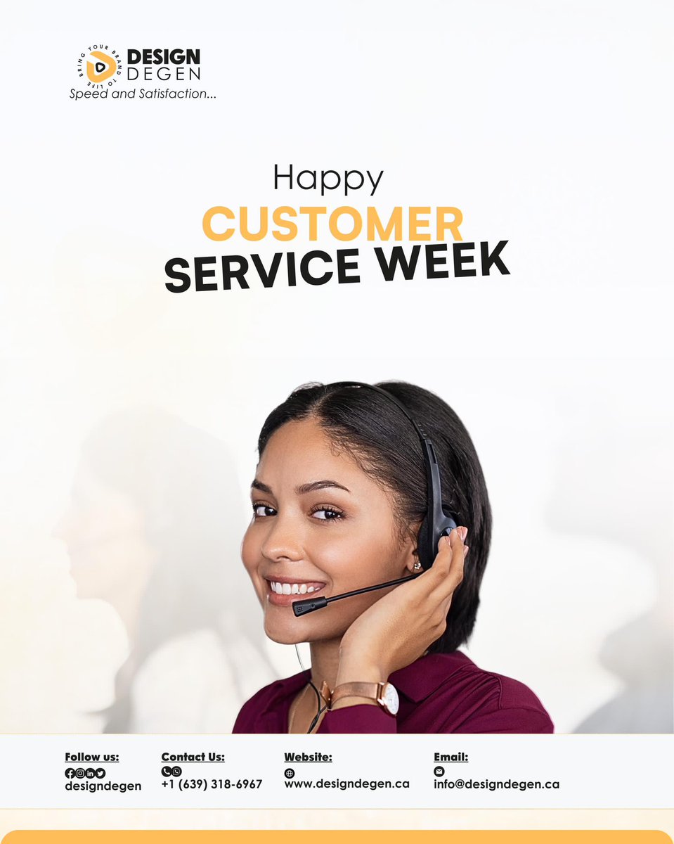 Design_Degen's tweet photo. Happy Customer Service Week! At DesignDegen, we're grateful for the opportunity to bring your creative visions to life. Your support and feedback drive our passion for delivering top-notch design solutions every day. Here's to celebrating you, our amazing clients! https://t.co/5JLUrckNi0