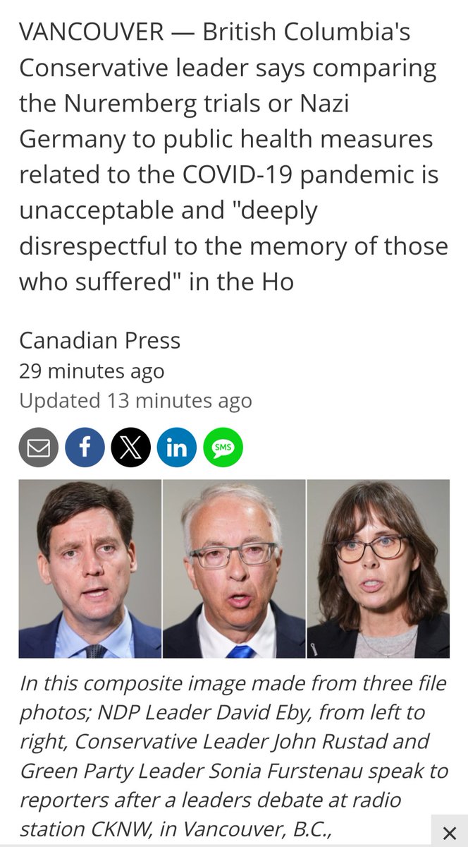 BCCuda's tweet photo. @pressprogress What EBY said, what Rustad said. EBY IS A LIAR. Secondly, the Conservatives won't MANDATE vaccines. Remember this. EBY destroyed businesses, children and, for many, their health. MY BODY MY CHOICE PEOPLE. https://t.co/hU0YsZCvGm