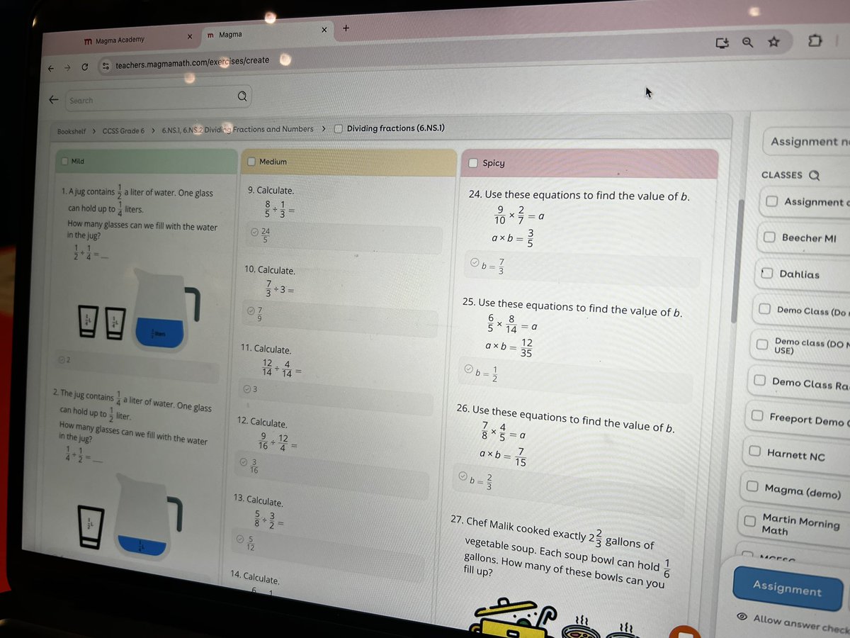 Loved exploring the interactive features of <a href="/MagmaMath/">Magma Math</a> today.  ‘Hard’ is off the table- they call challenging problems ‘spicy’ instead. 🌶️ 
#rtmk12