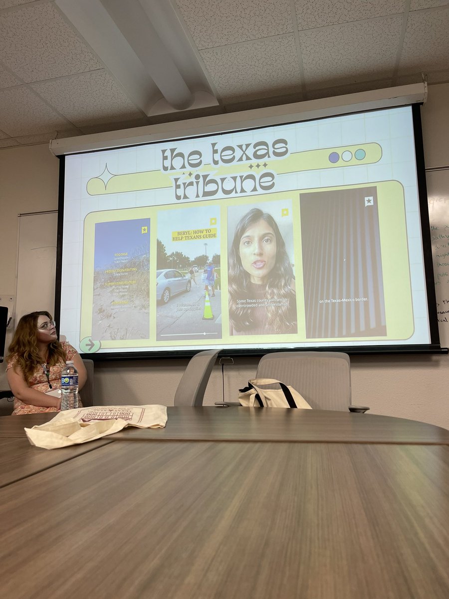 danielleH0315's tweet photo. Duclos giving insight on The Texas Tribune. #TexasTribune #MCWEEK https://t.co/EsFEWv3sD7