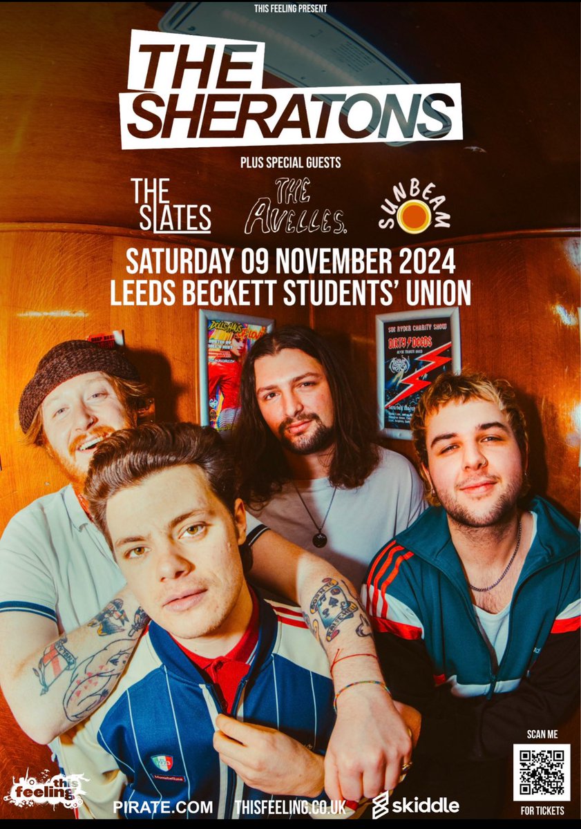 SUNBEAM (@sunbeam_band) on Twitter photo Not long to go before we join these legends at <a href="/LeedsBeckettSU/">Leeds Beckett Students' Union</a> ! Gonna be some do!
Make sure to grab your tickets from the link if you haven’t yet skiddle.com/whats-on/Leeds…
<a href="/TheSheratonsUK/">The Sheratons</a> <a href="/_TheSlates/">The Slates</a> <a href="/theavelles/">theavelles</a> <a href="/This_Feeling/">This Feeling</a> Not long to go before we join these legends at <a href="/LeedsBeckettSU/">Leeds Beckett Students' Union</a> ! Gonna be some do!
Make sure to grab your tickets from the link if you haven’t yet skiddle.com/whats-on/Leeds…
<a href="/TheSheratonsUK/">The Sheratons</a> <a href="/_TheSlates/">The Slates</a> <a href="/theavelles/">theavelles</a> <a href="/This_Feeling/">This Feeling</a>