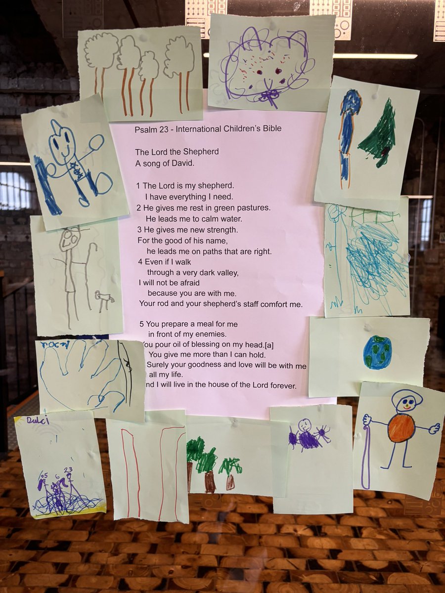 PatternChurch's tweet image. Fun morning yesterday with our 4-7 year old children, we are looking at emotions - this week was peace. We looked at Psalm 23 and drew our favourite part of that Psalm #Children #Faith #Swindon