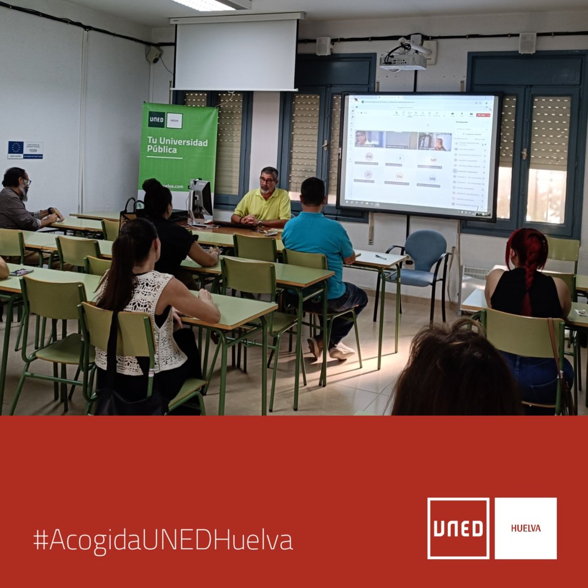 UNEDHuelva's tweet photo. El jueves celebramos la Jornada de Acogida a nuevos estudiantes. También hubo una parte específica para estudiantes matriculados en prácticas curriculares. 

Ánimo y os deseamos un curso académico lleno de nuevos aprendizajes y aprobados💪📝📒 Suerte y éxito #unedianos https://t.co/jKdOJeg7LP