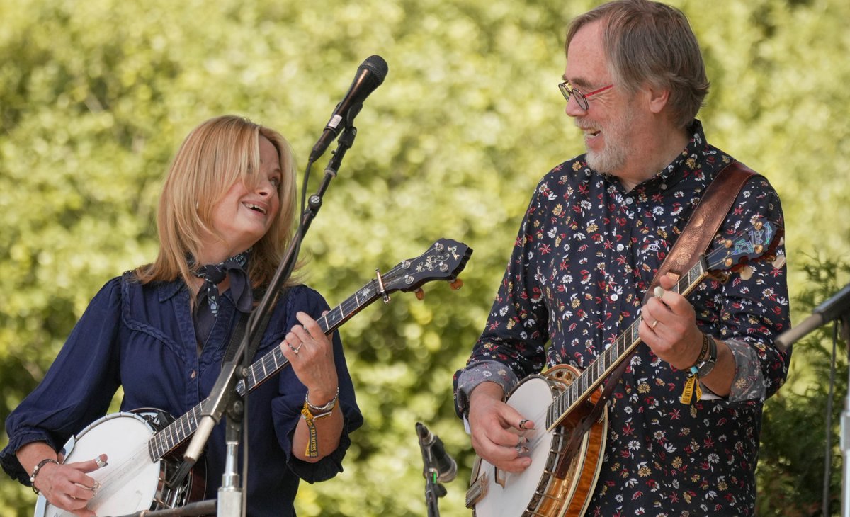 Not just one, but TWO of the all-time greats on the banjo <a href="/tonytrischka/">Tony Trischka</a> and <a href="/alisononbanjo/">Alison Brown</a> <a href="/HSBFest/">Hardly Strictly Bluegrass</a>