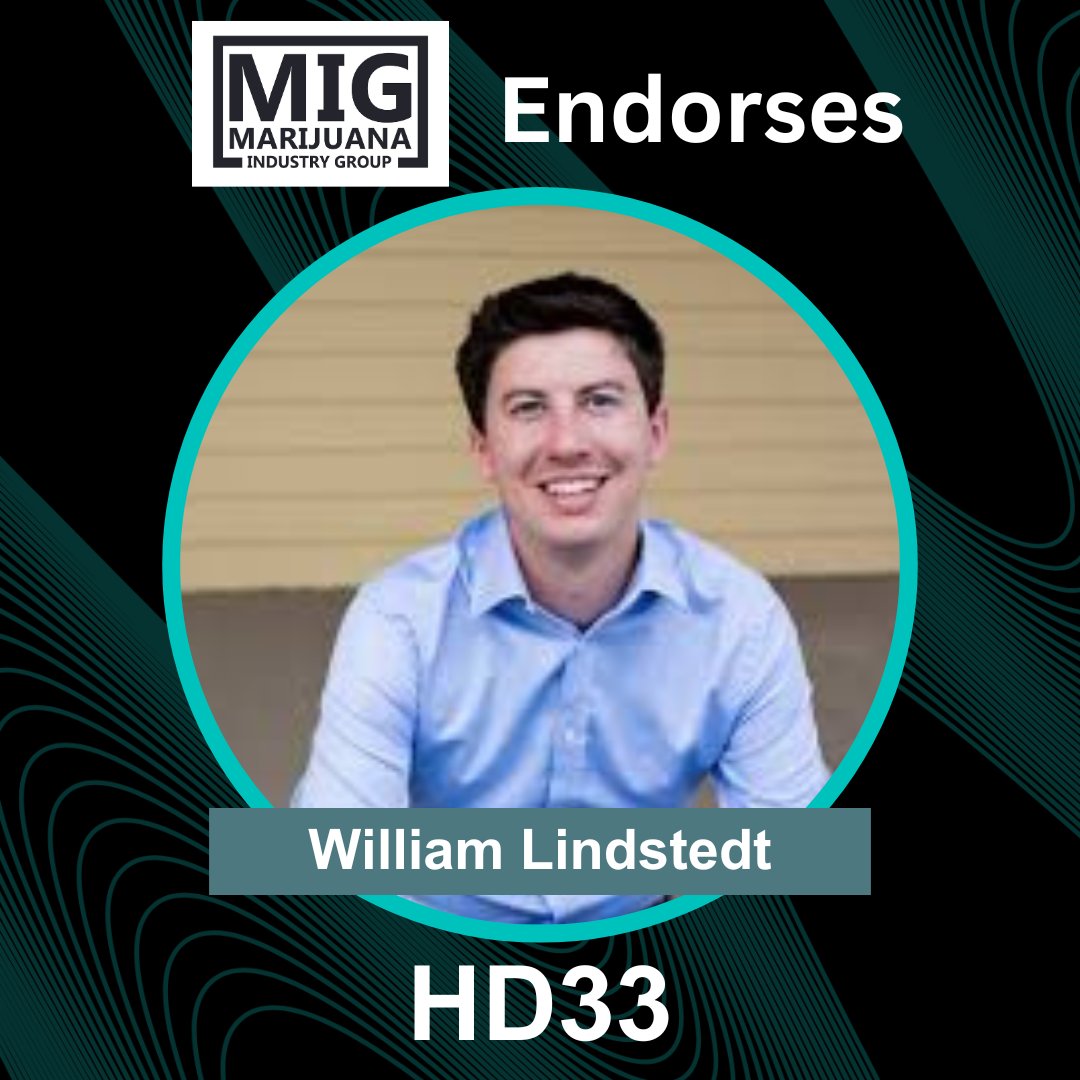 Marijuana Industry Group (@mjindgroup) on Twitter photo It’s an important election year, and MIG is endorsing statewide candidates for the first time. Vote for William Lindstedt for HD33! <a href="/WSLindstedt/">William Lindstedt</a> #copolitics #Election2024 #cannabisnews It’s an important election year, and MIG is endorsing statewide candidates for the first time. Vote for William Lindstedt for HD33! <a href="/WSLindstedt/">William Lindstedt</a> #copolitics #Election2024 #cannabisnews