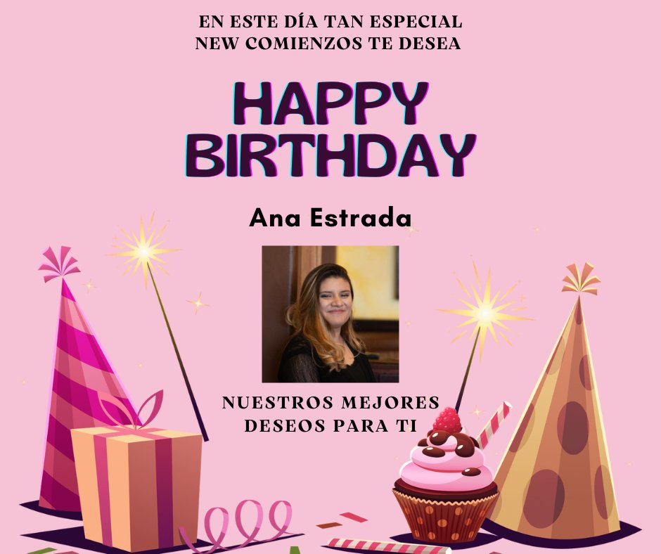 🎉🎂 Happy Birthday, Ana Estrada! 🎂🎉

Today we celebrate an incredible person who always brings joy and positive energy to those around her. 🎈✨ May this new year be filled with success, happy moments, and many smiles. Keep shining as you always do! 🌟

#WeAreCommunity
