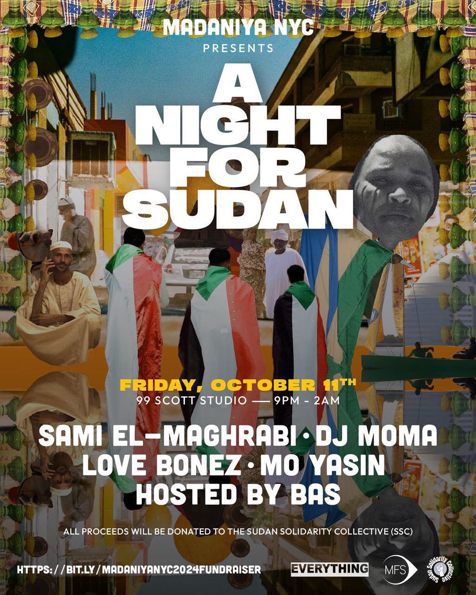 If you’re in NYC area this Friday, don’t miss out on this event for an excellent cause! 

For tickets: zeffy.com/en-US/ticketin… 

#KeepEyesOnSudan