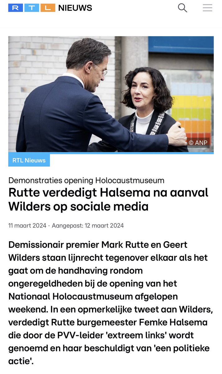 Er zijn momenten dat je er gewoon moet staan voor je lokale bestuurders. Zo’n moment is nu, <a href="/MinPres/">Dick Schoof</a> 

En het is oorverdovend stil bij de coalitiepartners van Wilders.