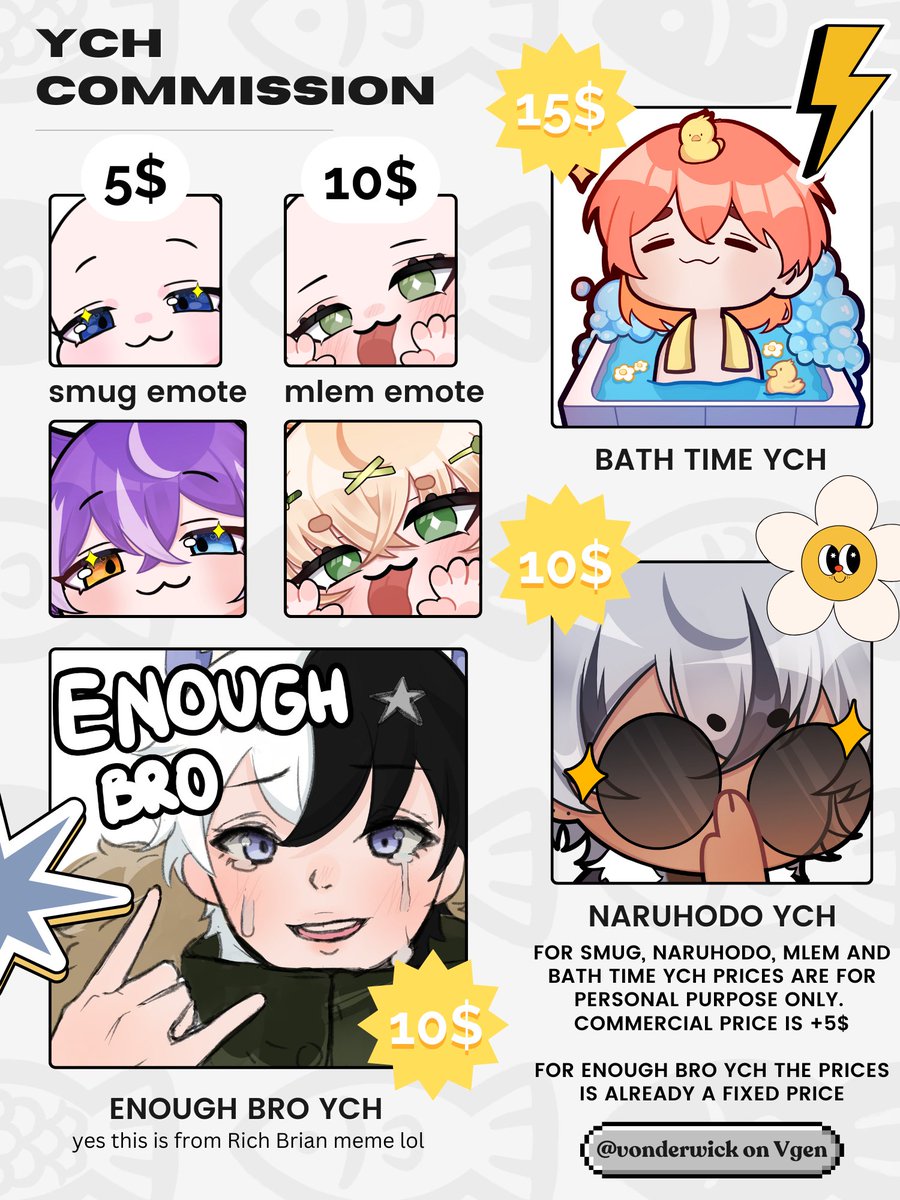 【COMMISSION OPEN ON 10th OCT】
RTs &amp; likes are very much appreciated! 🩵

☆ commercial use such as twitch and yt emote any other that counted as personal use
☆ You can order this skibidi ych through V-Gen! :D vgen.co/vonderwick
☆ comms will be opened on 10th oct

#vtuber