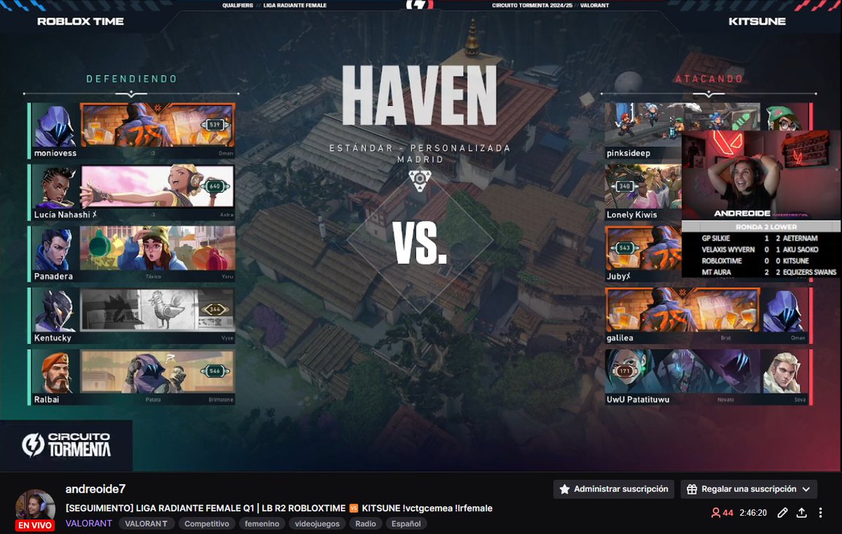 Andreoide7VAL's tweet image. Acabamos el día con un ruleta pick con #RobloxTime. Que no paran de sorprendernos en el día de hoy 😂
Ronda 2 del lower LR female #RobloxTime🆚 @KitsuneMist. Y encima tenemos observer TOP @AYALA_FPS 🔥
twitch .tv/androide7
twitch .tv/androide7