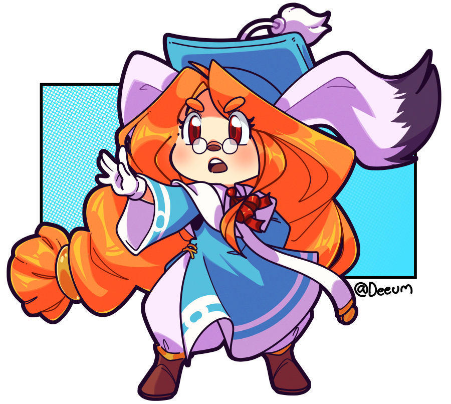 Deeum's tweet image. Always fun to draw Momo from Breath of Fire 3 🍑🐰
