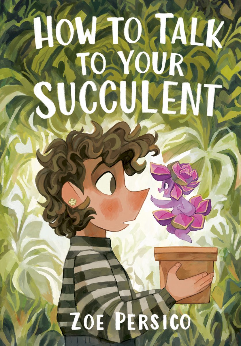 Six months until my first graphic novel How To Talk To Your Succulent publishes so let's do a cover reveal!! 🌱