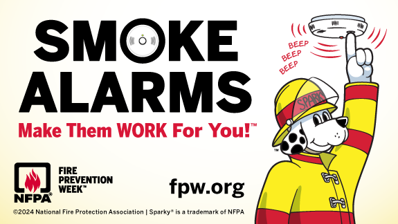 FireAviationNPS's tweet photo. In celebration of #FirePreventionWeek24, the National Park Service is teaming up with the @nfpa to promote this year’s Fire Prevention Week campaign, “Smoke alarms: Make them work for you!” Find smoke alarm safety tips from NFPA: https://t.co/LwnB7sYsQP https://t.co/fapk9RLKi2