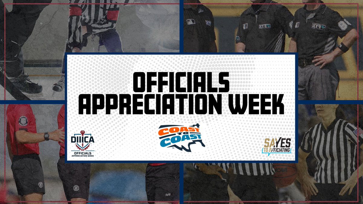 The Coast-To-Coast Athletic Conference is celebrating Officials Appreciation Week!

The commitment of officials and referees to safe, fair and competitive contests is a critical part of the student-athlete experience.

#THANKAREF #BecomeAnOfficial at ncaa.org/sports/2021/11…