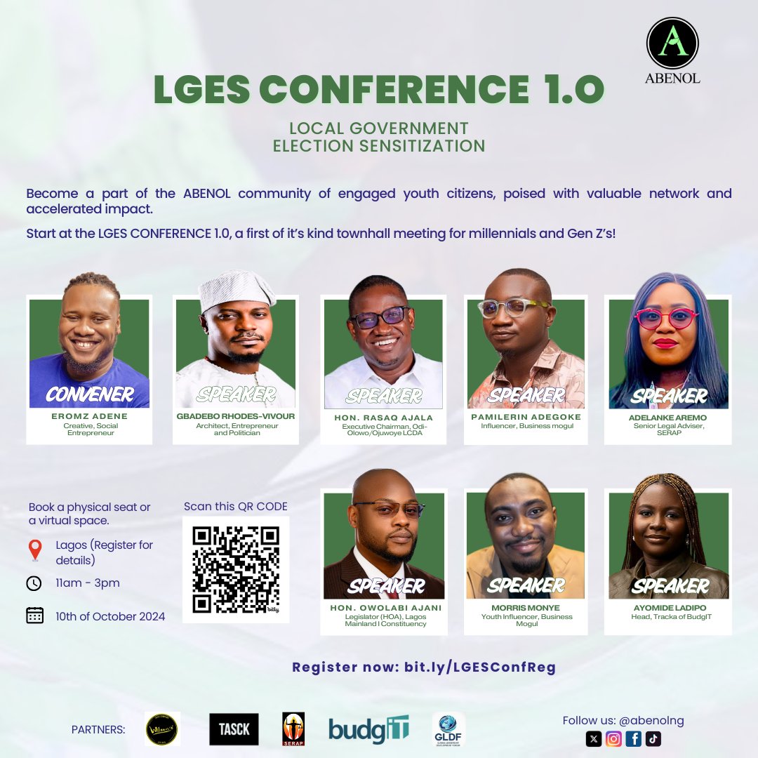 LGES Conference 1.0 is this Thursday, the 10th of October, 2024! Have you registered?

Register now to be a part of this awesome project! bit.ly/LGESConfReg or click on link in bio.

Share with someone you care about.

#LGESConference #LGESProject