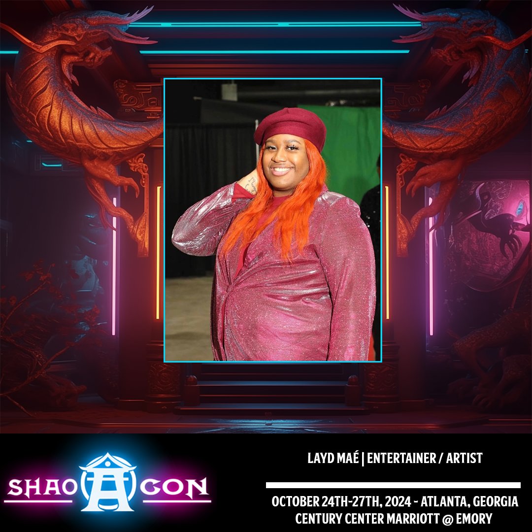 With the ability to captivate and inspire through a blend of humor, stage presence, and advocacy, Layd Maé joins the Champion roster at #ShaoCon!