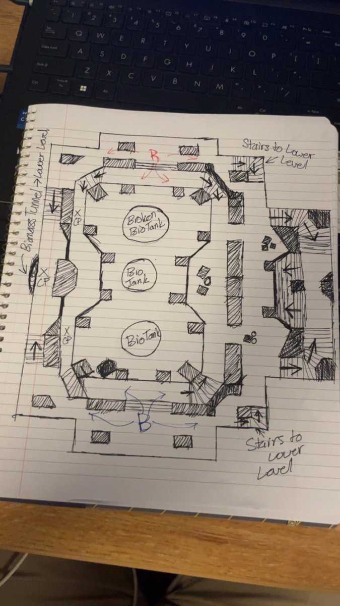 Z_SweLL's tweet photo. Time to catch up on some Blocktober posts!

#Blocktober Day 4: "Containment" 

A symmetrical 4v4 arena, drawing inspiration from fast-paced shooters such as Quake. This project focused on exploring and refining level design techniques specifically tailored to PvP.

#leveldesign https://t.co/WdpmPqqlzf