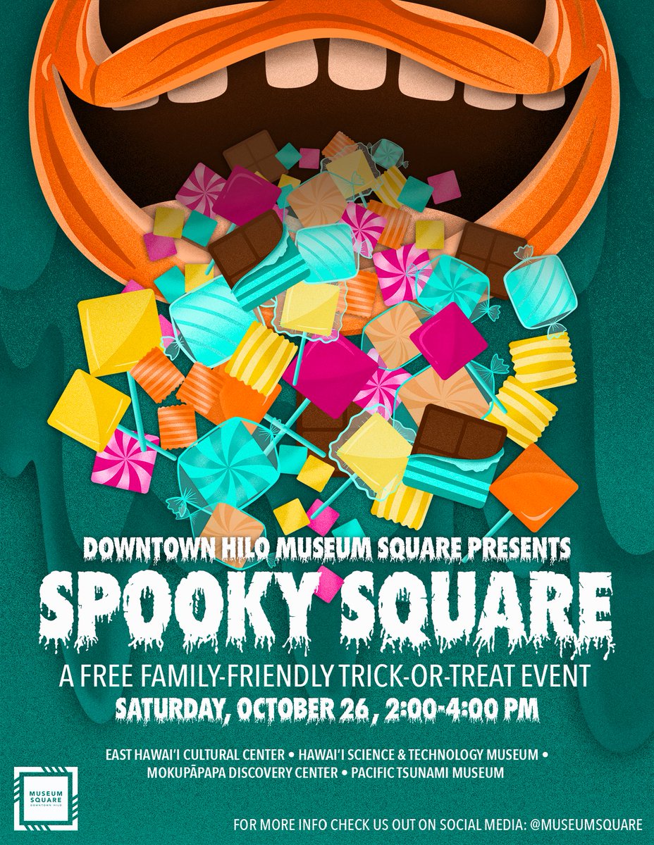 HaaheoSchool's tweet photo. Aloha Ha'aheo 'Ohana,

The Downtown Hilo Museum Square presents Spooky Square. This is a FREE family-friendly trick-or-treat event. https://t.co/wdEXnEX39W