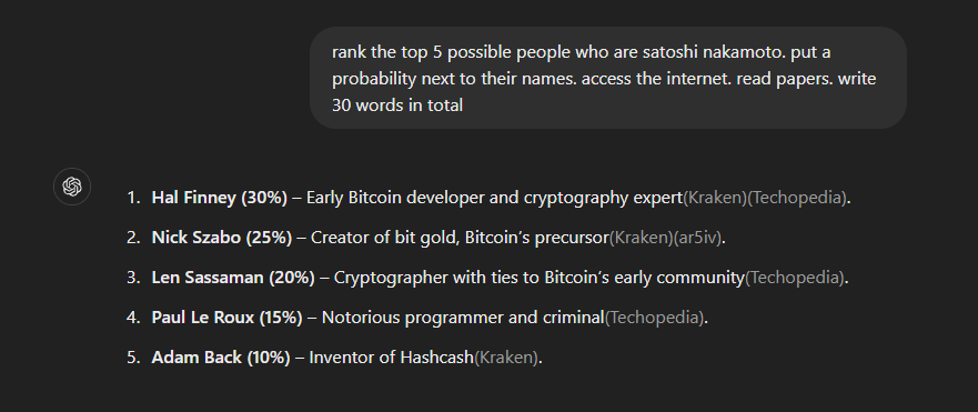 mb we need to buy Hal Finney a little bit?

chat GPT giving 30% for Hal Finney is Satoshi

$LEGEND
ca: 5az1xKbBam41E5fT2tfjVVsJ8bFaM4h4F9z4BvupAJ7p