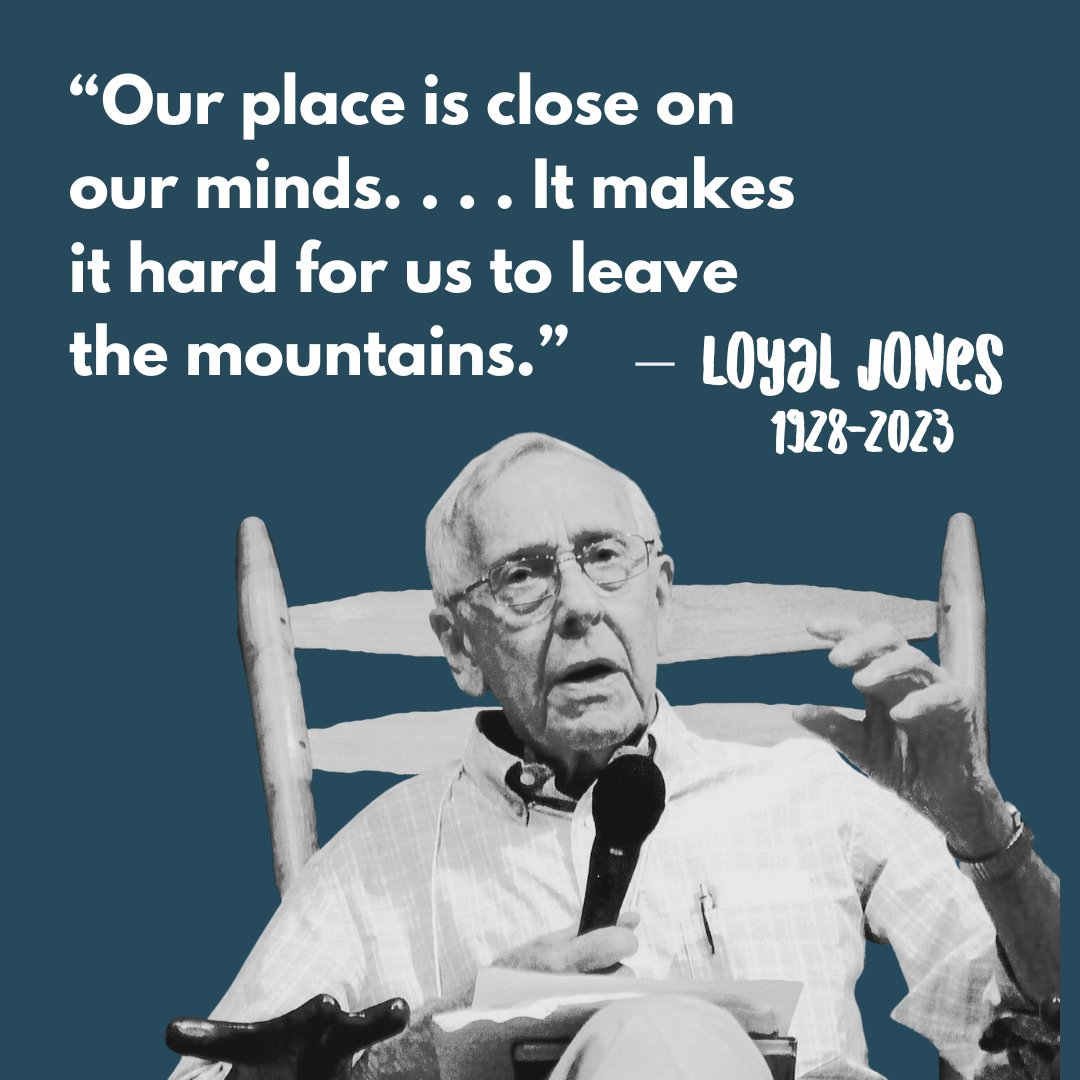 Loyal Jones's passing still saddens us. A champion for all Appalachians, his wry humor, gentle disposition, and great love for this region will be missed. 

📷 Loyal Jones Appalachian Center, Berea College
Quote from Appalachian Values