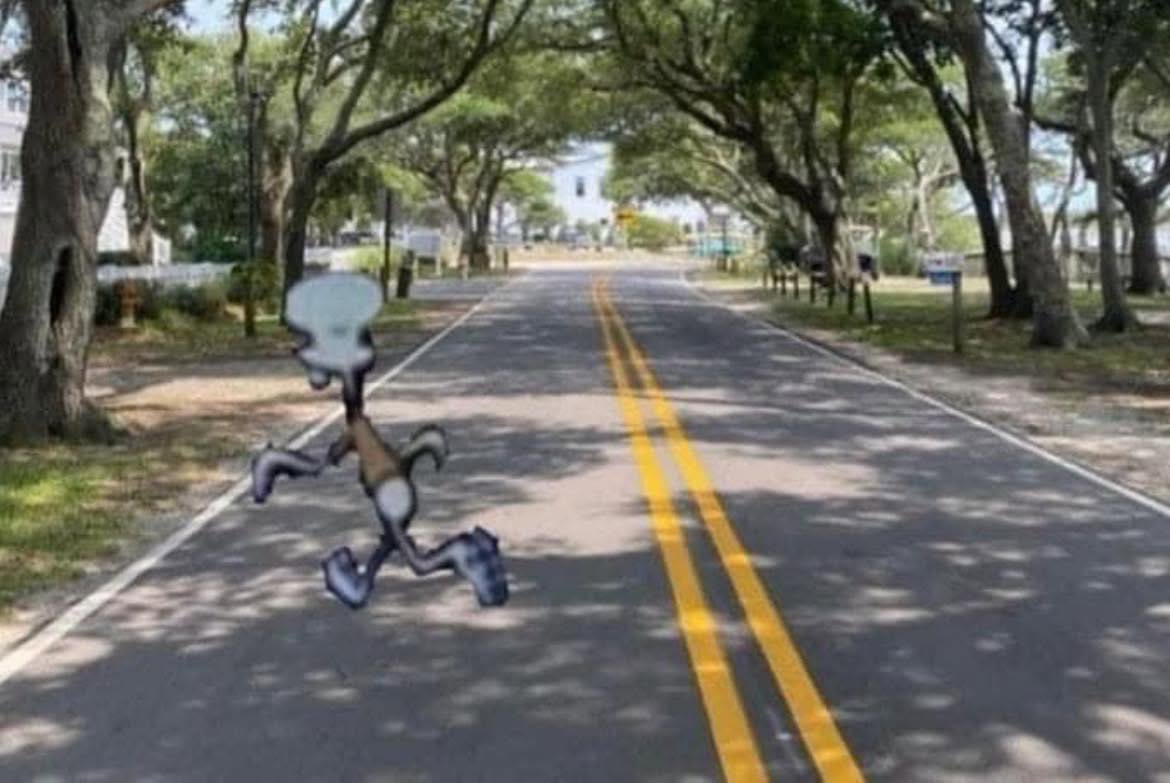 Yo corriendo en forma de agradecimiento porque un coche me dejó cruzar la calle