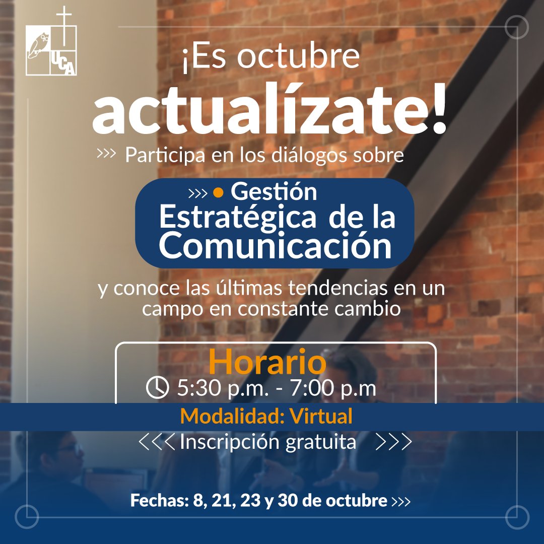 CristandrAndrea's tweet photo. ¿Existen diferencias entre la comunicación en las corporaciones y las organizaciones sociales? 🤔
Mañana lo descubrimos a las 5:30 p.m., hora de El Salvador. 🙌
Para unirte, envíanos tu nombre a:
📲 WhatsApp 7860 4937
Gracias @jairvegac por este espacio de diálogo. https://t.co/sFqhUYbmez