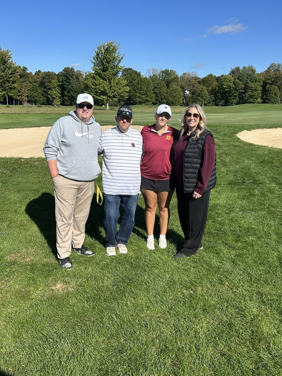It was a beautiful day out at the girls Central District Tournament, where Rose Yancey made her return for the second year in a row! Rose posted a respectable 84, ending her season &amp; her WNHS golf career. Congratulations Rose! Job well done.