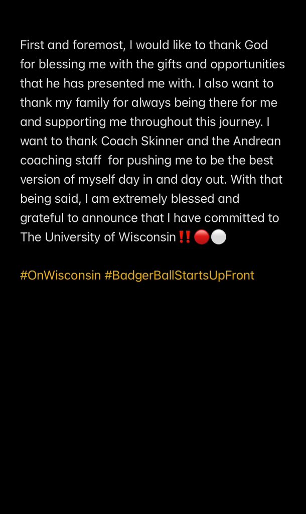 BenjaminNovak07's tweet image. 100% Committed‼️ #OnWisconsin
@CoachFick @CoachBlaz @CoachHeeman @CaseyRabach_61 @_maximus347 @CoachPhilLongo @WisFBRecruiting @SWiltfong_ @AllenTrieu @MohrRecruiting @RivalsFriedman @MarshallRivals @FootballAndrean @OLMafia @BadgerFootball