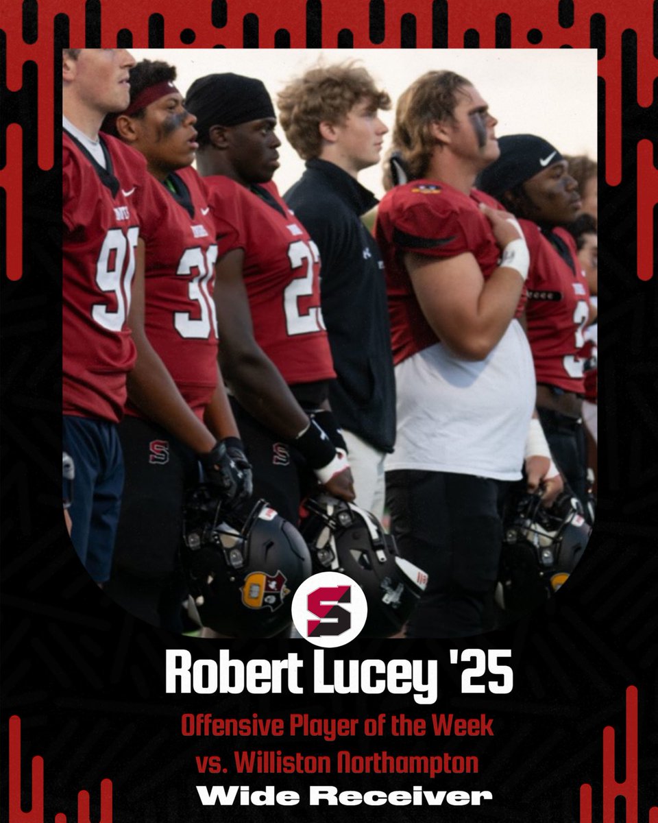 Salisbury School Football (@coach_phelps11) on Twitter photo Players of the Week Announced…
Congratulations to Kelby Hampton ‘25 (Defense) and Robert Lucey ‘25 (Offense) on their selection as players of the week!
<a href="/SarumAthletics/">Salisbury Athletics</a>
<a href="/KelbyHampton/">kelby Hampton</a>
<a href="/RobLucey24/">Rob Lucey</a> Players of the Week Announced…
Congratulations to Kelby Hampton ‘25 (Defense) and Robert Lucey ‘25 (Offense) on their selection as players of the week!
<a href="/SarumAthletics/">Salisbury Athletics</a>
<a href="/KelbyHampton/">kelby Hampton</a>
<a href="/RobLucey24/">Rob Lucey</a>