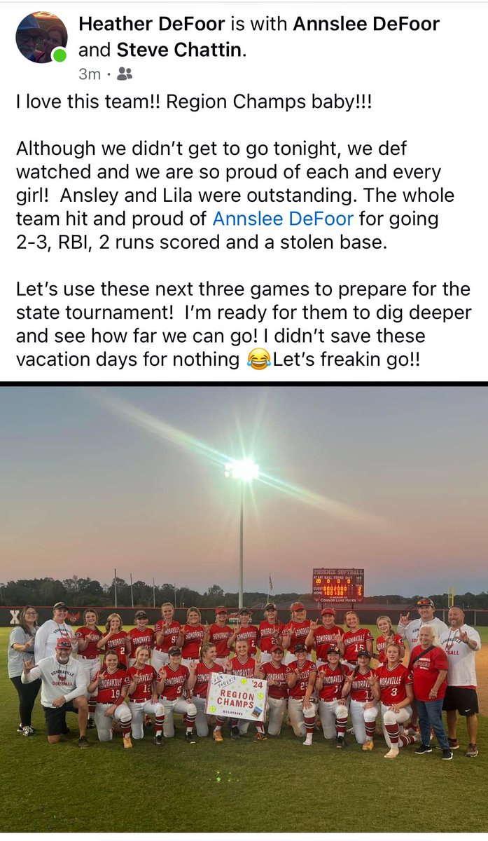 Congratulations Sonoraville Phoenix!  Sharing <a href="/defoorh85/">Heather DeFoor</a>  Facebook post.  Proud of you <a href="/AnnsleeDefoor/">Annslee DeFoor</a>