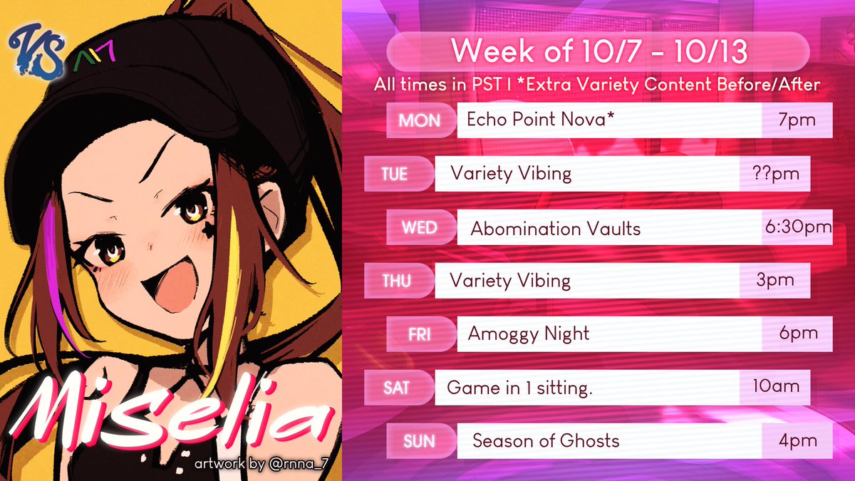 Hi hello hi! We got some fun gaming upcoming.

Season of Ghosts is a new Pathfinder 2e campaign we'll be starting featuring Smickle, Roo, John, Nuk, and in the GM's seat will be Early! Come drop by for that my lovelies. 💕
