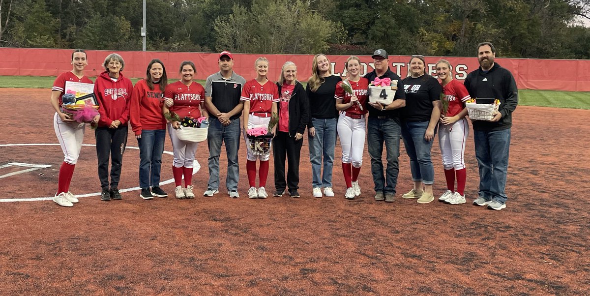 PlattsburgTigersAD (@plattsburgad) on Twitter photo You are looking LIVE at Senior Night for <a href="/PHSSoftball7/">PHS Softball</a>. Thank you girls for all your dedication to Plattsburg Softball!!
TIGERS WIN!
Plattsburg 18
Stewartsville-Osborn 3 You are looking LIVE at Senior Night for <a href="/PHSSoftball7/">PHS Softball</a>. Thank you girls for all your dedication to Plattsburg Softball!!
TIGERS WIN!
Plattsburg 18
Stewartsville-Osborn 3