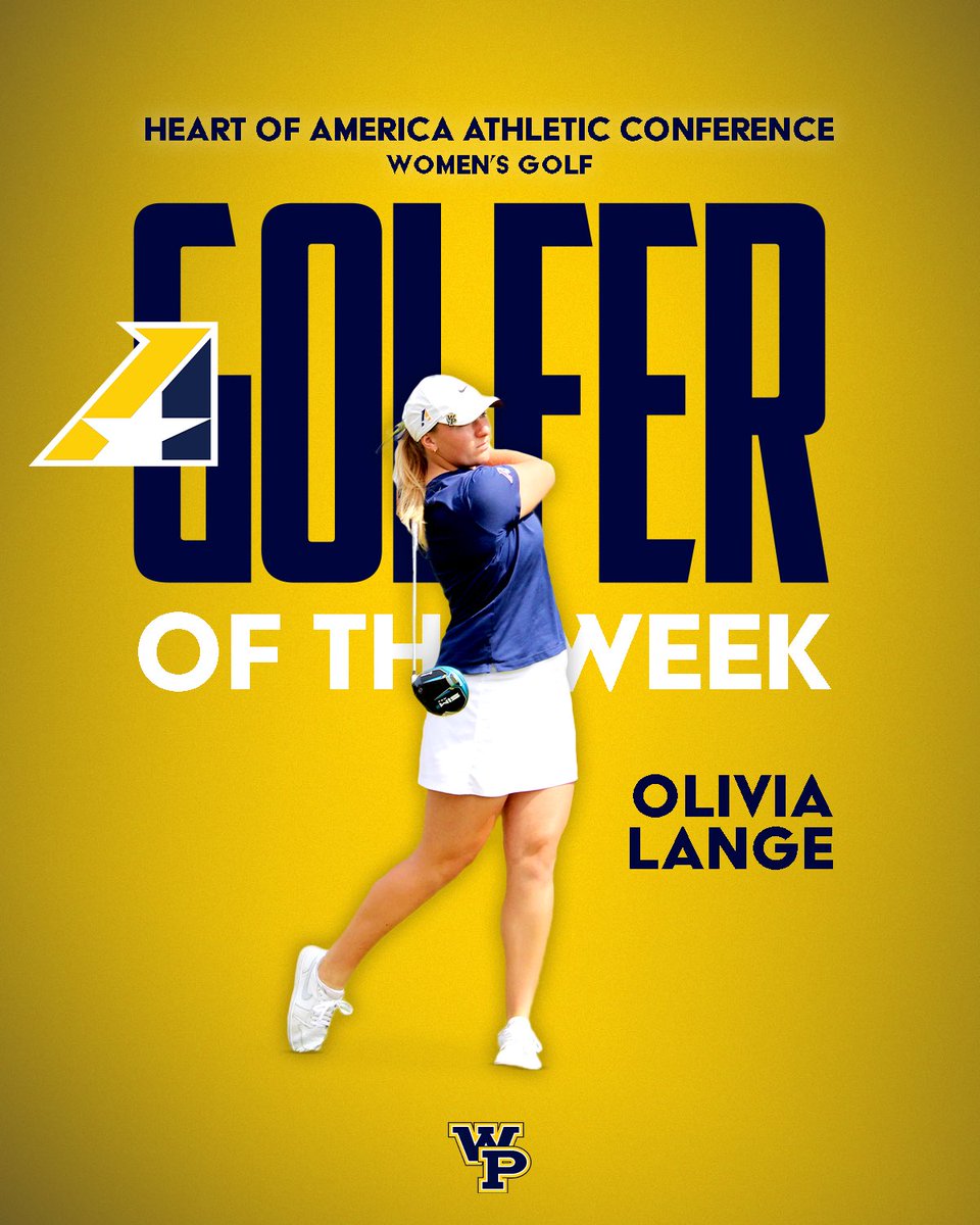 Congrats to Olivia Lange who earned Heart Women’s Golfer of the Week!