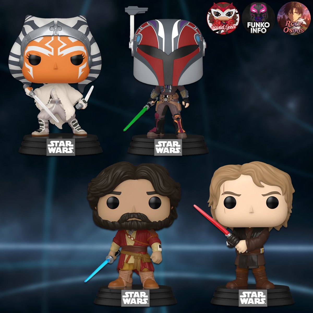 First look! Ahsoka! A brand new wave of Funko POPs! For the Disney Plus show. Going live at the links below this week ~ thanks <a href="/funkoinfo_/">funkoinfo_</a> 
EE ~ fnkpp.com/EE
Amzn ~ fnkpp.com/Am1009
MHS ~ fnkpp.com/MH
#Ad #Ahsoka #FPN #FunkoPOPNews #Funko #POP
