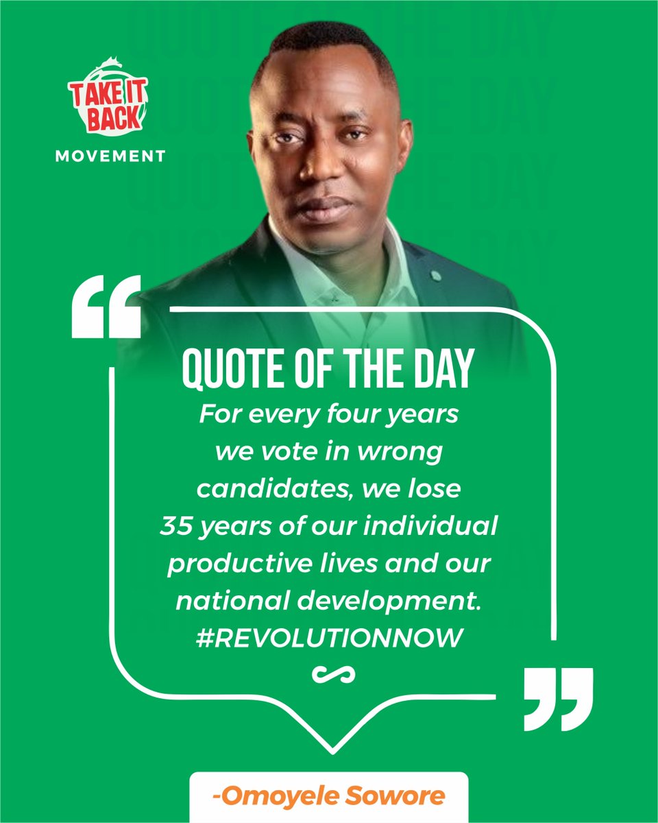 saomot2000's tweet photo. | now, I need to have @sowore explain how we lose this much of personal years to bad governance.
I, however, know that we do lose!

We must #EndBadGovNG #EndBadGovernanceInNigeria before it ends us all.

#RevolutionNow #TheDayAfter #ReferendumNow #ConstitutionNow #CorruptionX https://t.co/B5LdlPWN98