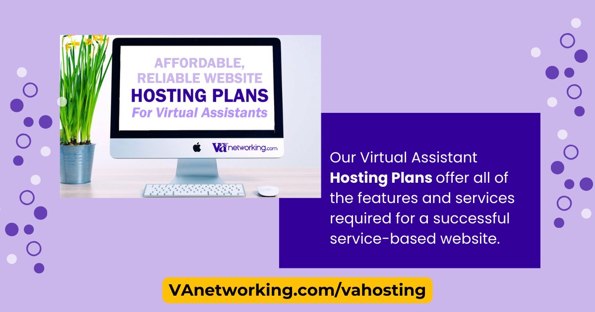 vanetworking's tweet image. Check Out Our Website Hosting Plans!

Affordable &amp;amp; Reliable - Designed with VAs in Mind!

Choose Your Plan Here: vanetworking.com/website-hostin…

#VAnetworking #VAsolutions #VAbusinessgrowth #VirtualAssistant #WebHosting #OnlineBusiness #Success #HostingPlans