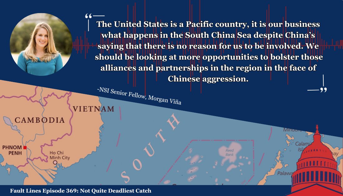 MasonNatSec's tweet photo. FL Ep. 369: @morganlroach, @marthamillerdc, and @lestermunson discuss #USinterests in the #SouthChinaSea as they relate to #trade and #alliances.
Watch: https://t.co/UuWLVXOUhB
Listen: https://t.co/wjxKBBD1Lg https://t.co/F3PlTbaJba