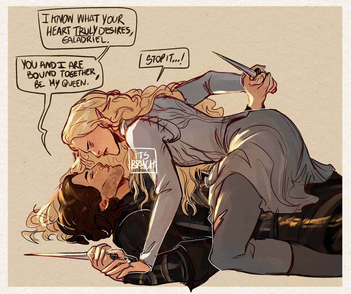 itsbrych's tweet image. I think they should’ve fight a bit closer idk 

#haladriel #saurondriel