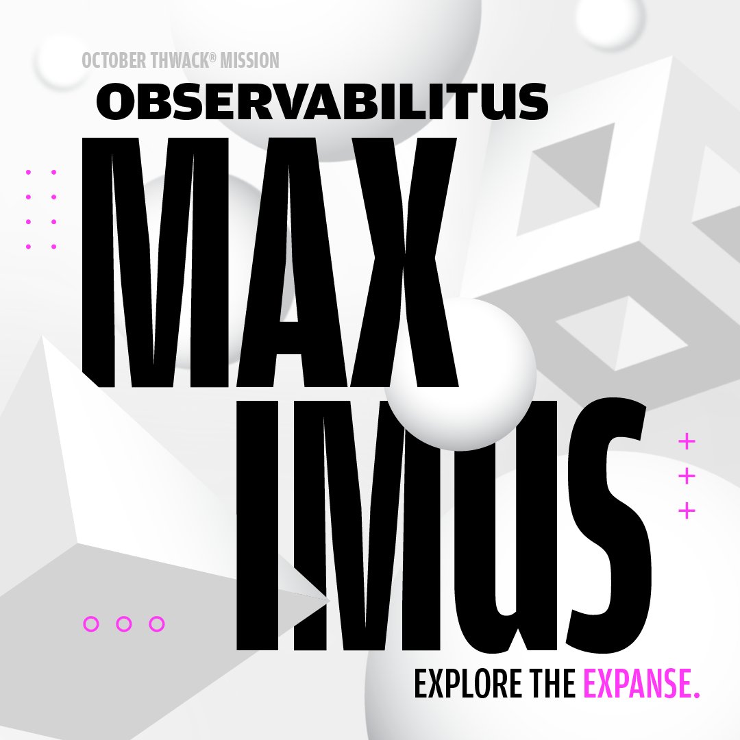 kekline's tweet image. October THWACK Mission is live. Prize is a GoPro Hero 12! Topic is #Observability and #SolarWinds Self-Hosted and SaaS solutions

thwack.solarwinds.com/resources/b/co…