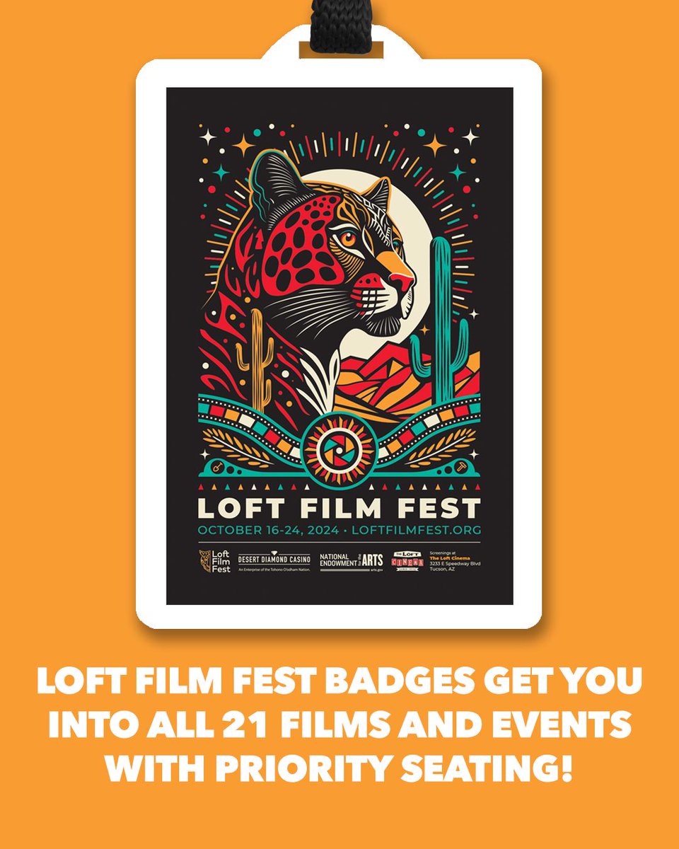 Festival badges get you into all 21 films &amp; events taking place at the @loftfilmfest, with priority seating before each screening! Available now for $150 or $100 for Loft Cinema members.

Get your badge now at buff.ly/4cy07uV