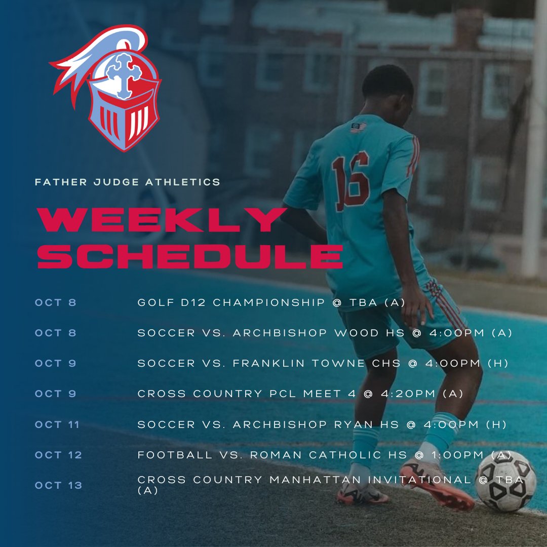 Father Judge Athletic Schedule for the week of 10/7/24

📸: IG nolanfilmzz