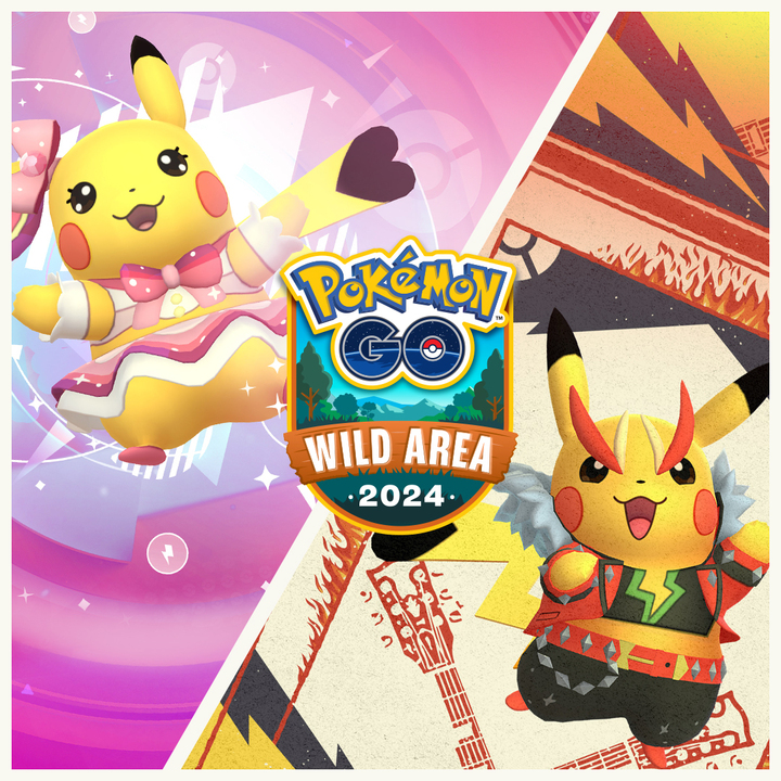 PokemonGoAppLA's tweet photo. Nos complace anunciar que Pikachu Roquero y Pikachu Superstar se están preparando para volver. ¿Su escenario? ¡El evento #GOWildArea!

🎤🎀🎸⚡

Más información: https://t.co/9UdZd2wwnG

#PokemonGO https://t.co/OwE5HSyucy