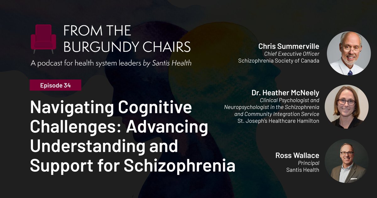 In advance of World Mental Health Day, Santis delves into the complexities of schizophrenia care in Canada and its cognitive impacts on those affected.

Join us for our latest podcast featuring <a href="/SSC_Summerville/">Chris Summerville</a>, CEO of the Schizophrenia Society of Canada, and <a href="/DrhmcneelyMe/">Heather McNeely</a>,
