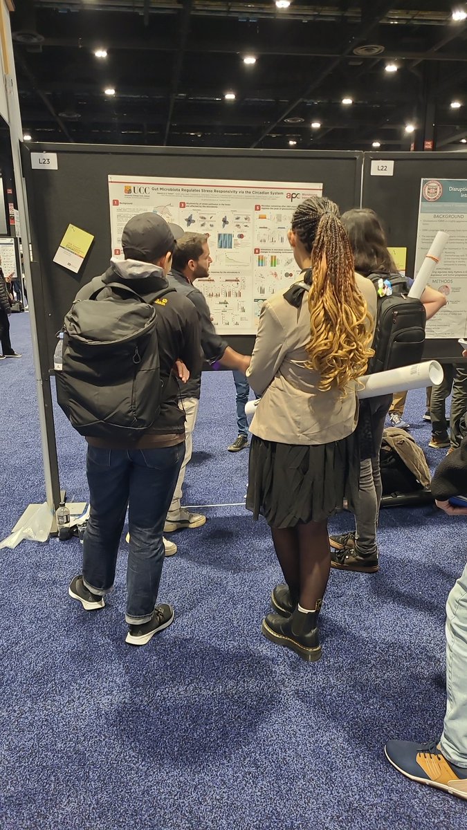 UCC Anat. & Neurosci (@anatneuroucc) on Twitter photo The prince is holding court at <a href="/SfNtweets/">Society for Neuroscience (SfN)</a> with his soon to be published data on the microbiomes control of the stress response via circadian pathways. <a href="/gabriel_tofani/">Gabriel Tofani</a> <a href="/jfcryan/">John F. Cryan</a> <a href="/Pharmabiotic/">APC Microbiome Ireland</a> The prince is holding court at <a href="/SfNtweets/">Society for Neuroscience (SfN)</a> with his soon to be published data on the microbiomes control of the stress response via circadian pathways. <a href="/gabriel_tofani/">Gabriel Tofani</a> <a href="/jfcryan/">John F. Cryan</a> <a href="/Pharmabiotic/">APC Microbiome Ireland</a>