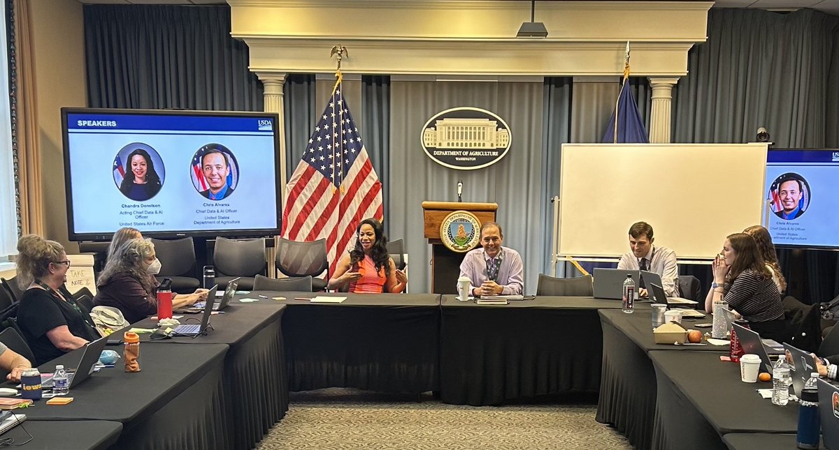 Air Force Chief Data and AI Office (@daf_cdao) on Twitter photo Last month, Acting CDAO, Ms. Chandra Donelson joined USDA CDO, Mr. Christopher Alvares for a fireside chat at the Fall 2024 Data Leadership Summit. We look forward to continuing to collaborate with our partners to drive innovation & progress in data and AI governance. Last month, Acting CDAO, Ms. Chandra Donelson joined USDA CDO, Mr. Christopher Alvares for a fireside chat at the Fall 2024 Data Leadership Summit. We look forward to continuing to collaborate with our partners to drive innovation & progress in data and AI governance.