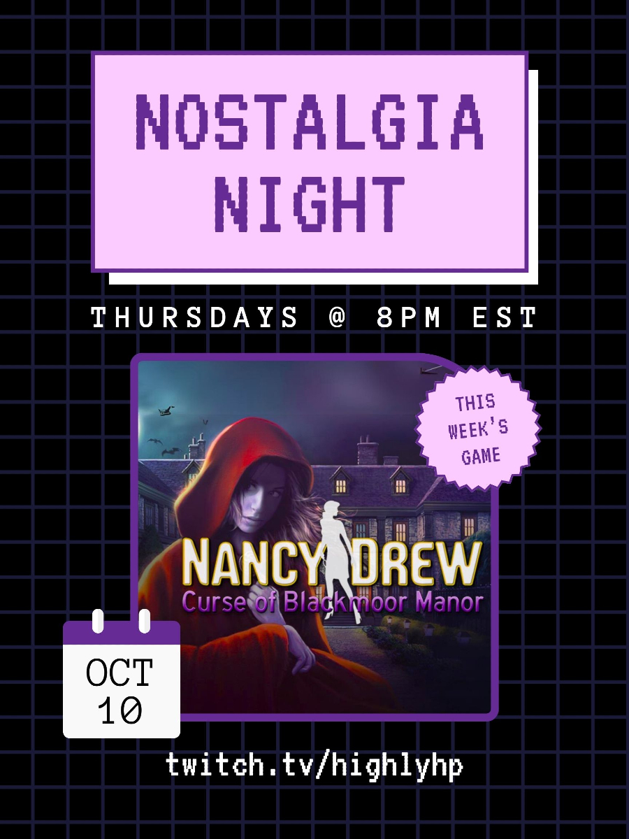 highlyhp's tweet image. add a BOO(st) of mystery to your thursday night 👻 maybe this time we won't be eaten by a carnivorous plant! tune in thursday to find out 🔍